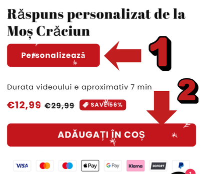 Rǎspuns personalizat de la Moş Crǎciun